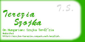 terezia szojka business card